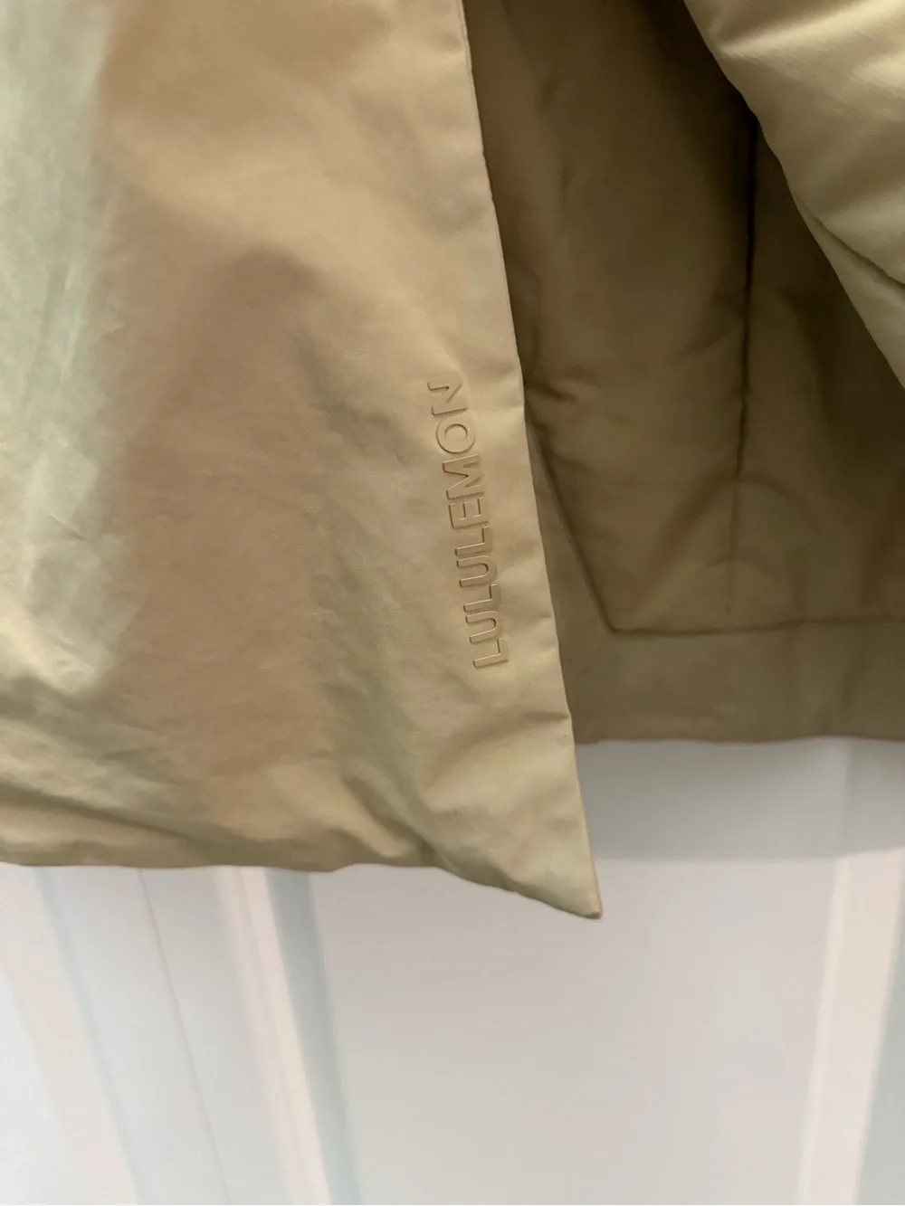 lululemon athletica Cream Lightweight Long Trench Coat
